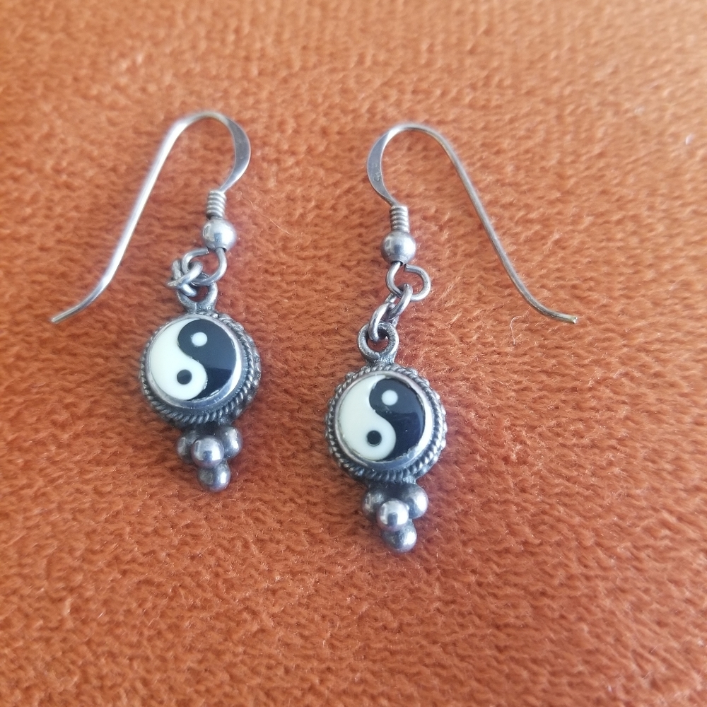 Ying /yang earrings